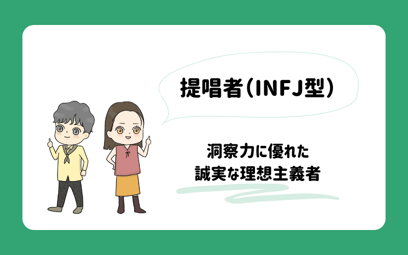 ゆるっとMBTI診断　提唱者（INFJ）