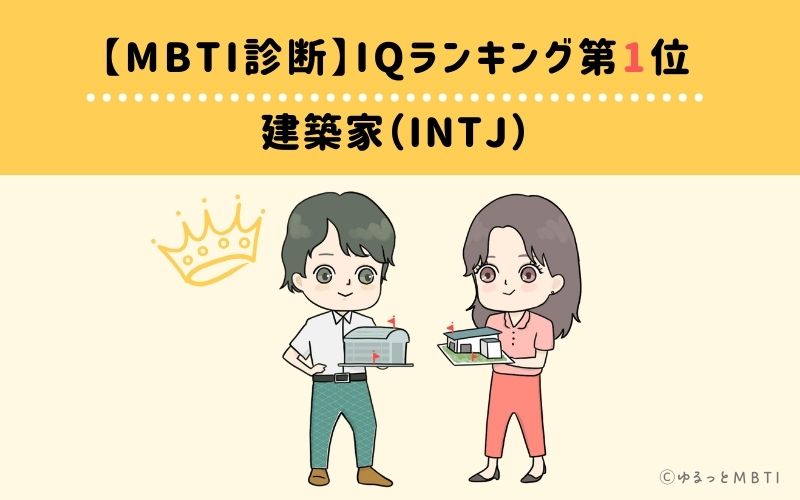 MBTIiqランキング　第1位　建築家（INTJ）