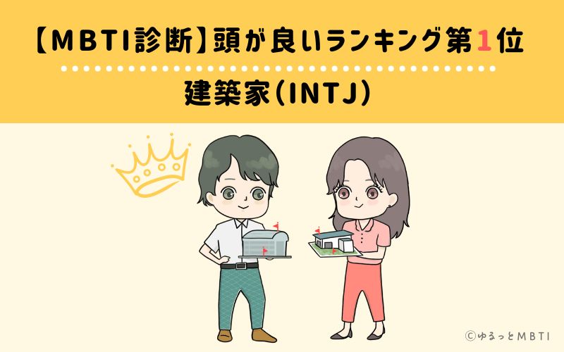 MBTI頭が良いランキング　第1位　建築家型（INTJ）