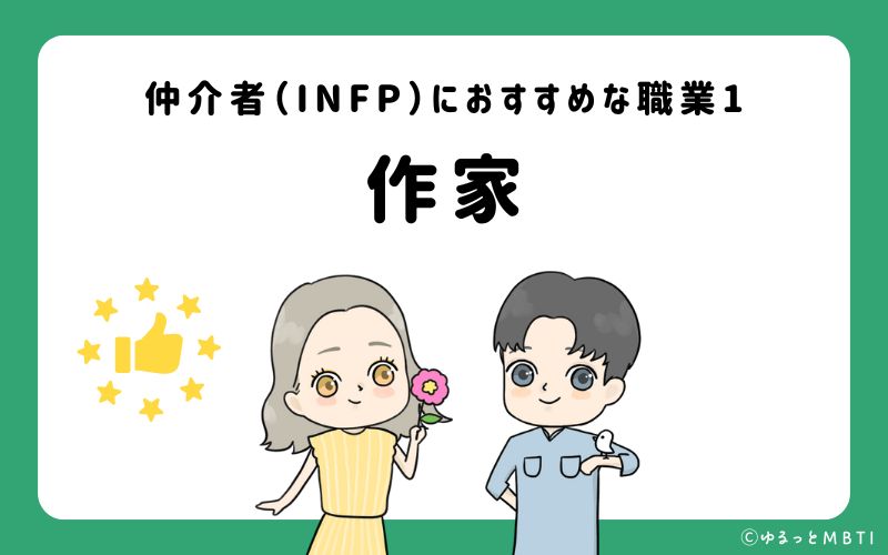 仲介者（INFP）におすすめな職業や仕事1　作家