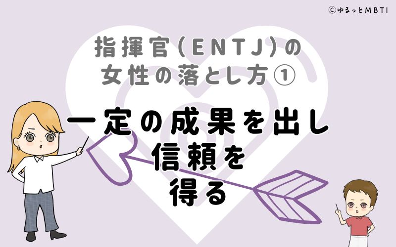 指揮官（ENTJ）の女性の落とし方1　一定の成果を出し、信頼を得る