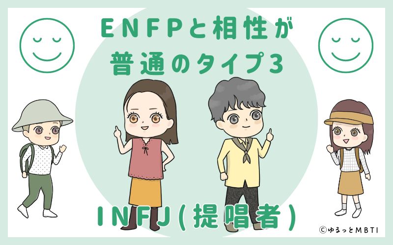 ENFPと相性が普通のタイプ3　INFJ(提唱者)