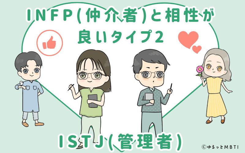 INFP(仲介者)と相性が良いタイプ2　ISTJ(管理者)