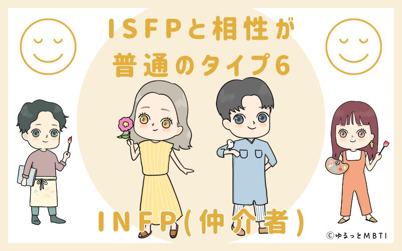 ISFPと相性が普通のタイプ6　INFP(仲介者)