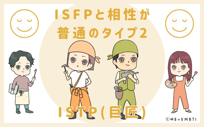 ISFPと相性が普通のタイプ2　ISTP(巨匠)