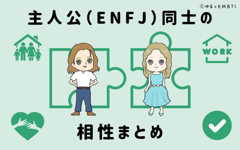 主人公（ENFJ）同士の相性まとめ