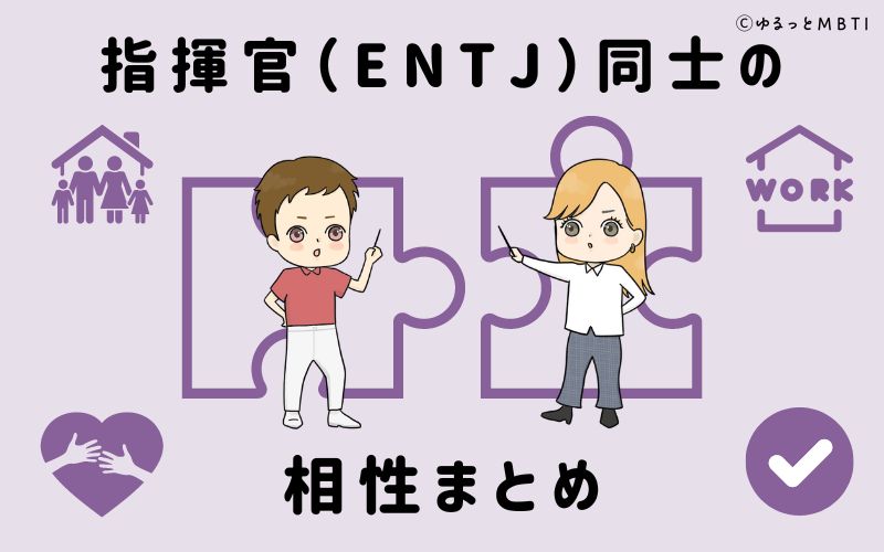 指揮官（ENTJ）同士の相性まとめ