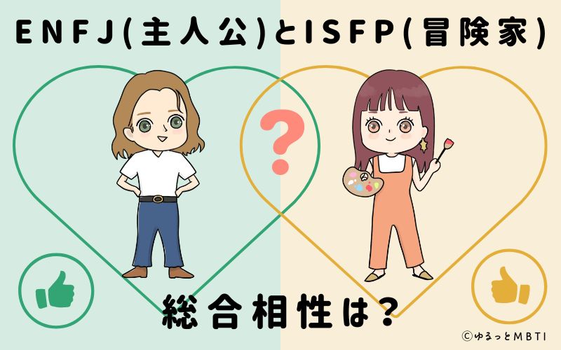 ENFJとISFPの総合相性は