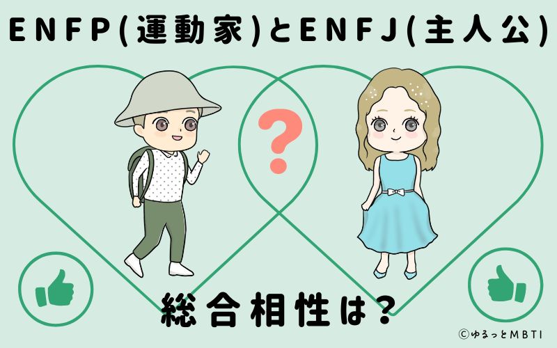 ENFPとENFJの総合相性は