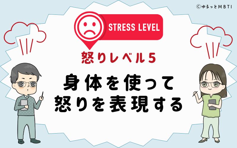 怒りレベル5　身体を使って怒りを表現する