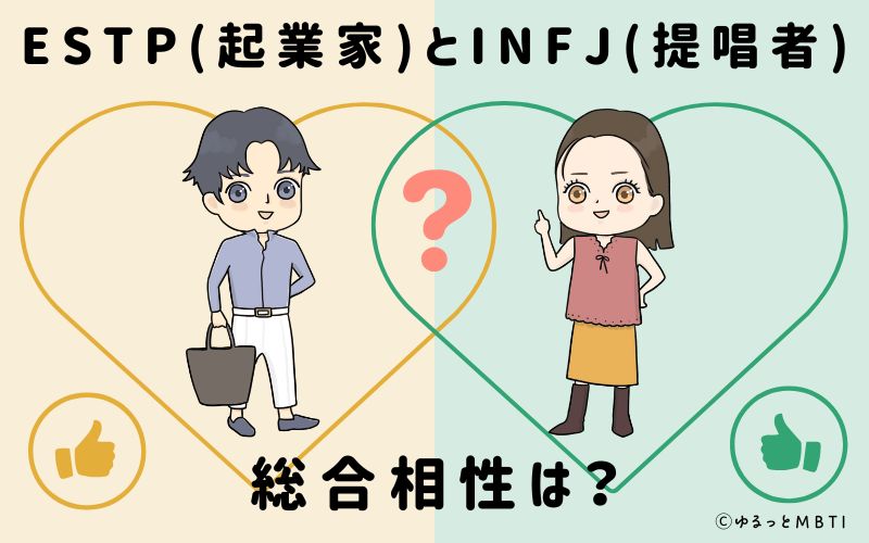 ESTPとINFJの総合相性は