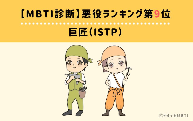 【MBTI診断】悪役ランキング9位　巨匠（ISTP）