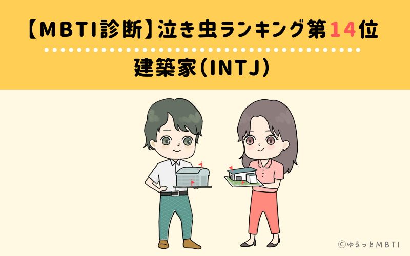 【MBTI診断】泣き虫ランキング14位　建築家（INTJ）