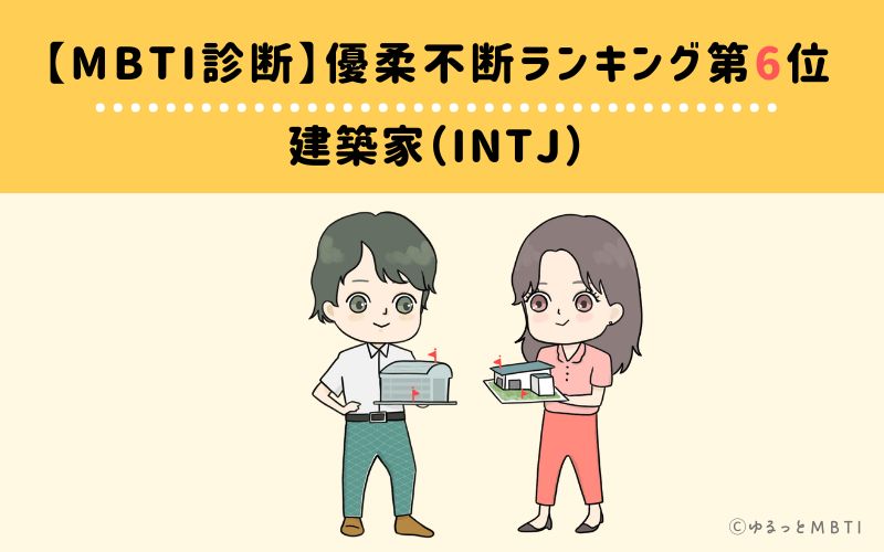 【MBTI診断】優柔不断ランキング6位　INTJ(建築家)