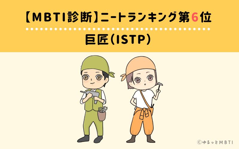 【MBTI診断】ニートランキング6位　巨匠（ISTP）