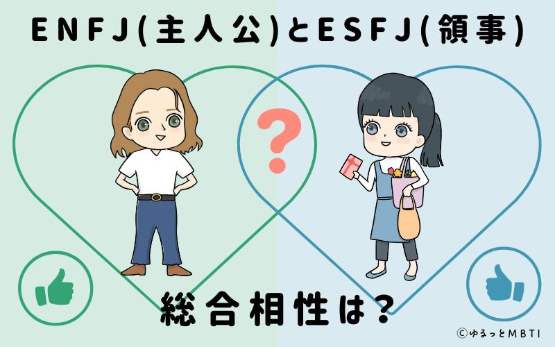 ENFJとESFJの総合相性は