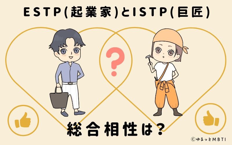 ESTPとISTPの総合相性は