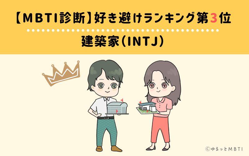 【MBTI診断】好き避けランキング3位:INTJ(建築家)