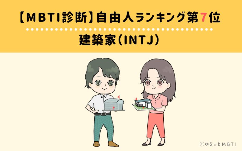 【MBTI診断】自由人ランキング7位:INTJ(建築家)