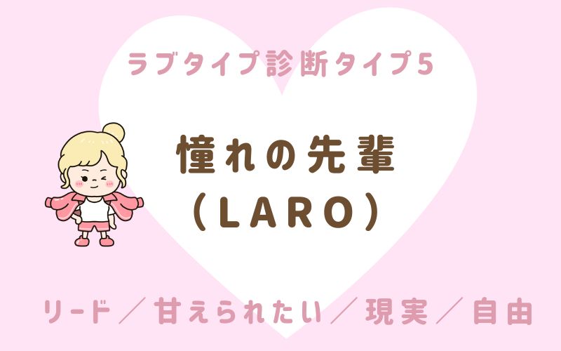 ラブタイプ診断タイプ5 憧れの先輩(LARO)