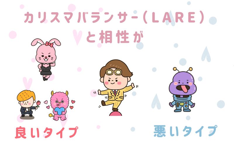 カリスマバランサー(LARE)と相性が良いタイプと悪いタイプ