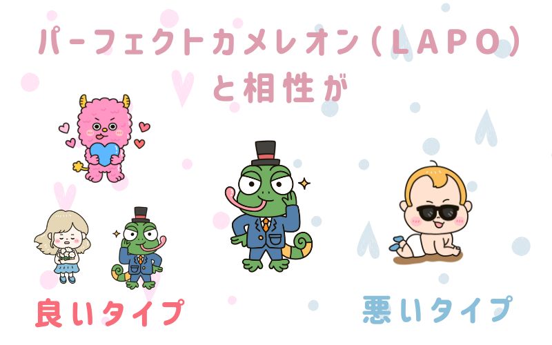 パーフェクトカメレオン(LAPO)と相性が良いタイプと悪いタイプ