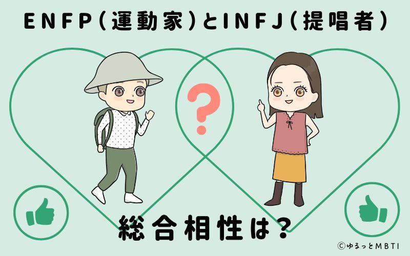 ENFPとINFJの総合相性は
