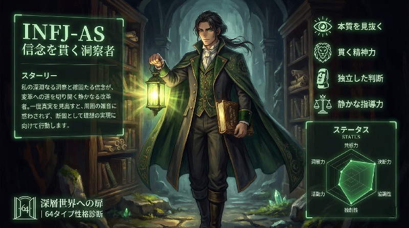 INFJ-AS 信念を貫く洞察者