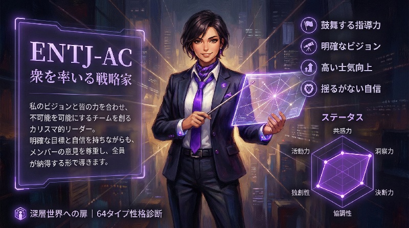 ENTJ-AC 衆を率いる戦略家