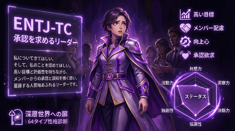 ENTJ-TC 承認を求めるリーダー