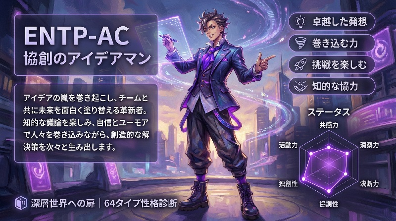 ENTP-AC 協創のアイデアマン