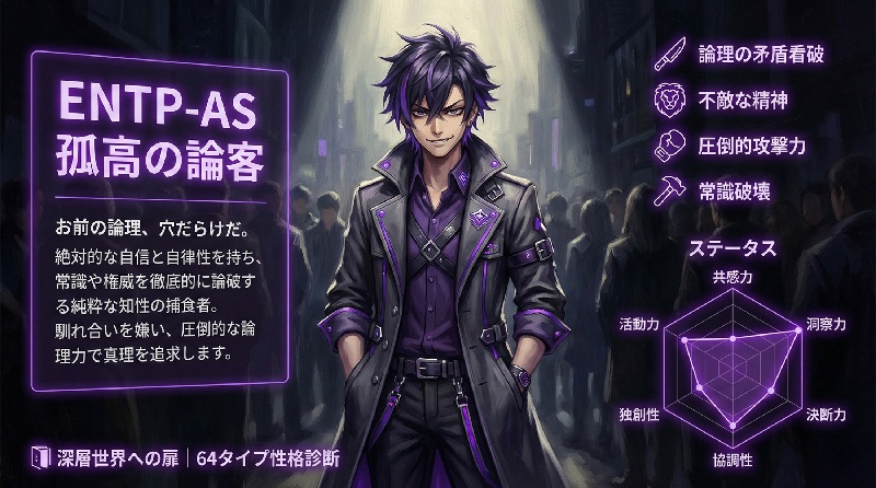 ENTP-AS 孤高の論客