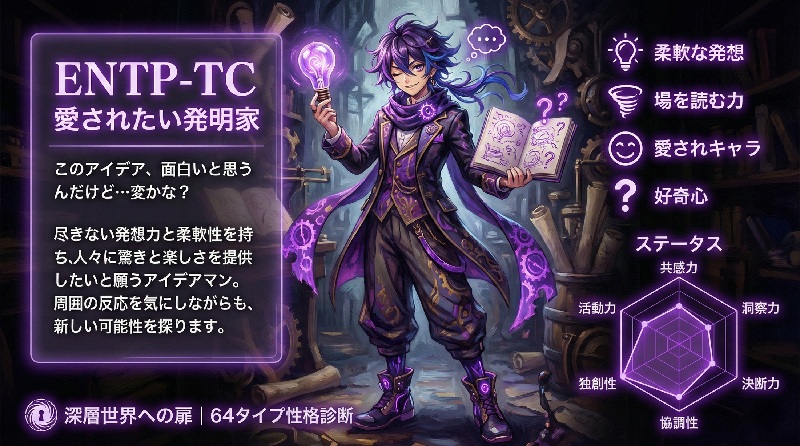 ENTP-TC 愛されたい発明家