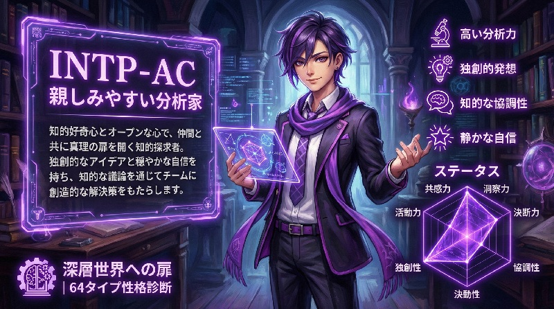 INTP-AC 親しみやすい分析家