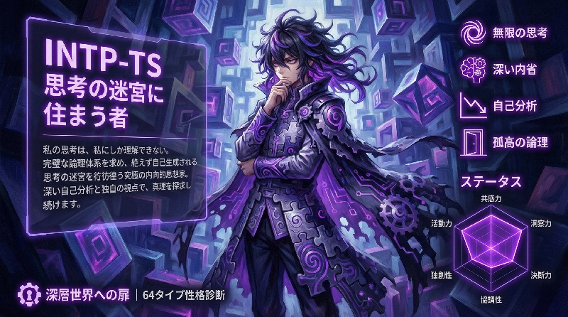 INTP-TS 思考の迷宮に住まう者