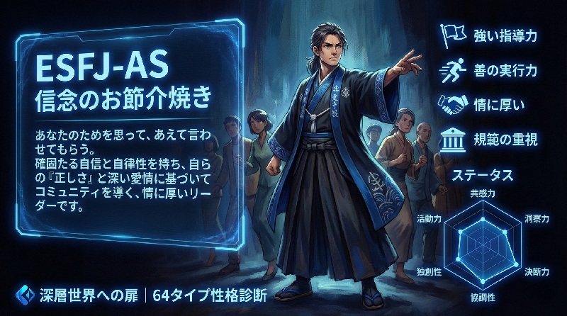 ESFJ-AS 信念のお節介焼き