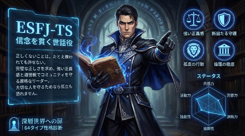 ESFJ-TS 信念を貫く世話役