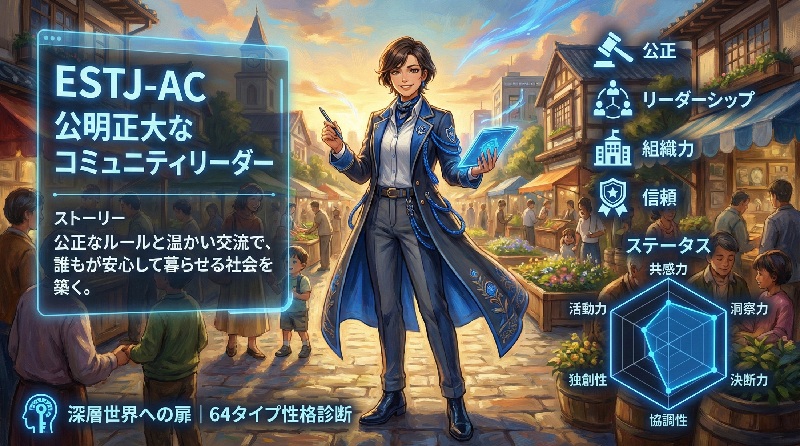 ESTJ-AC 公明正大なコミュニティリーダー