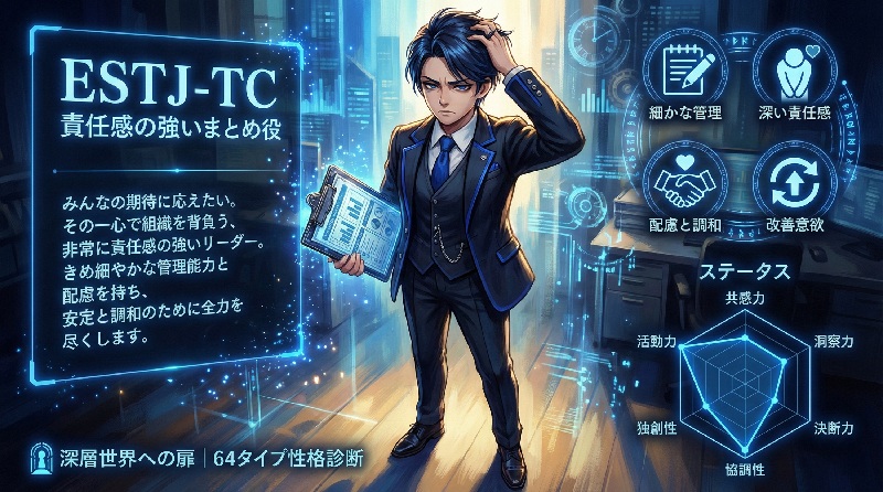ESTJ-TC 責任感の強いまとめ役