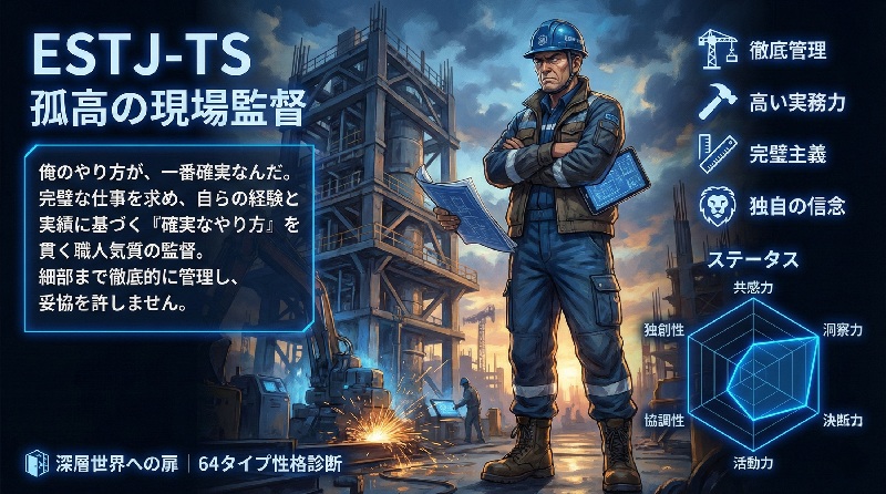 ESTJ-TS 孤高の現場監督
