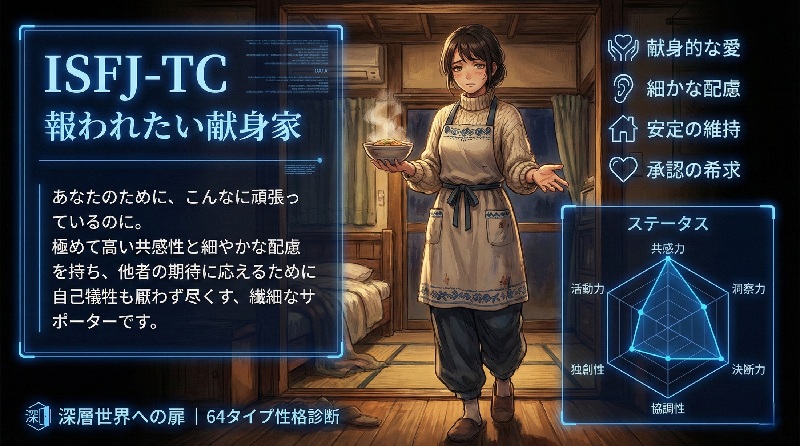 ISFJ-TC 報われたい献身家