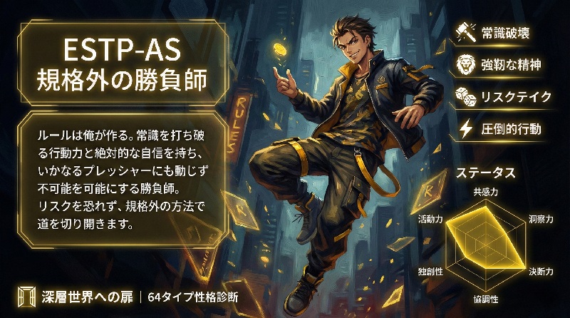 ESTP-AS 規格外の勝負師