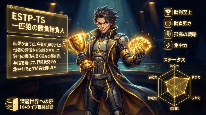 ESTP-TS 一匹狼の勝負請負人