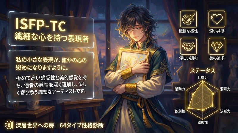 ISFP-TC 繊細な心を持つ表現者