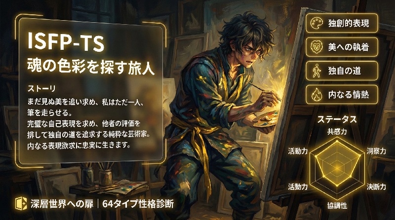 ISFP-TS 魂の色彩を探す旅人