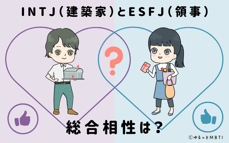 INTJとESFJの総合相性は
