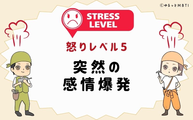 怒りレベル5：突然の感情爆発