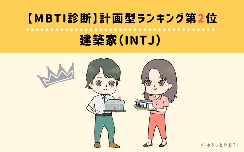 【MBTI診断】計画型ランキング2位：INTJ（建築家）